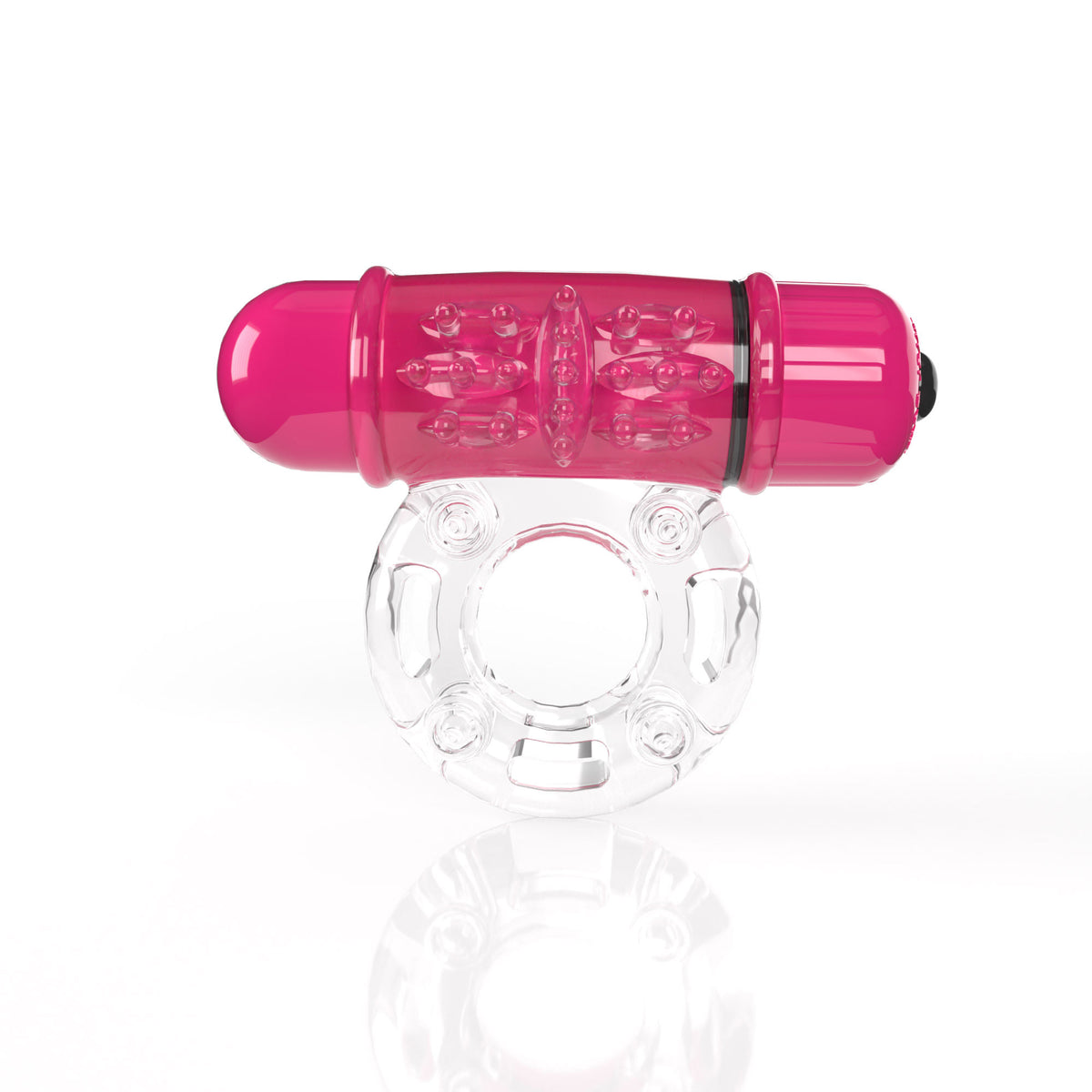 "Screaming O 4b - Owow Super Powered Vibrating Ring - Strawberry SO-4BOW-ST"