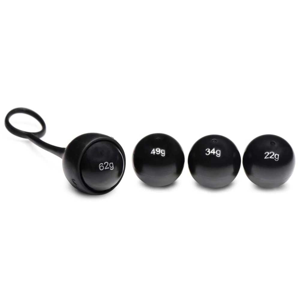"Cock Dangler Silicone Penis Strap With Weights -  Black MS-AG922"