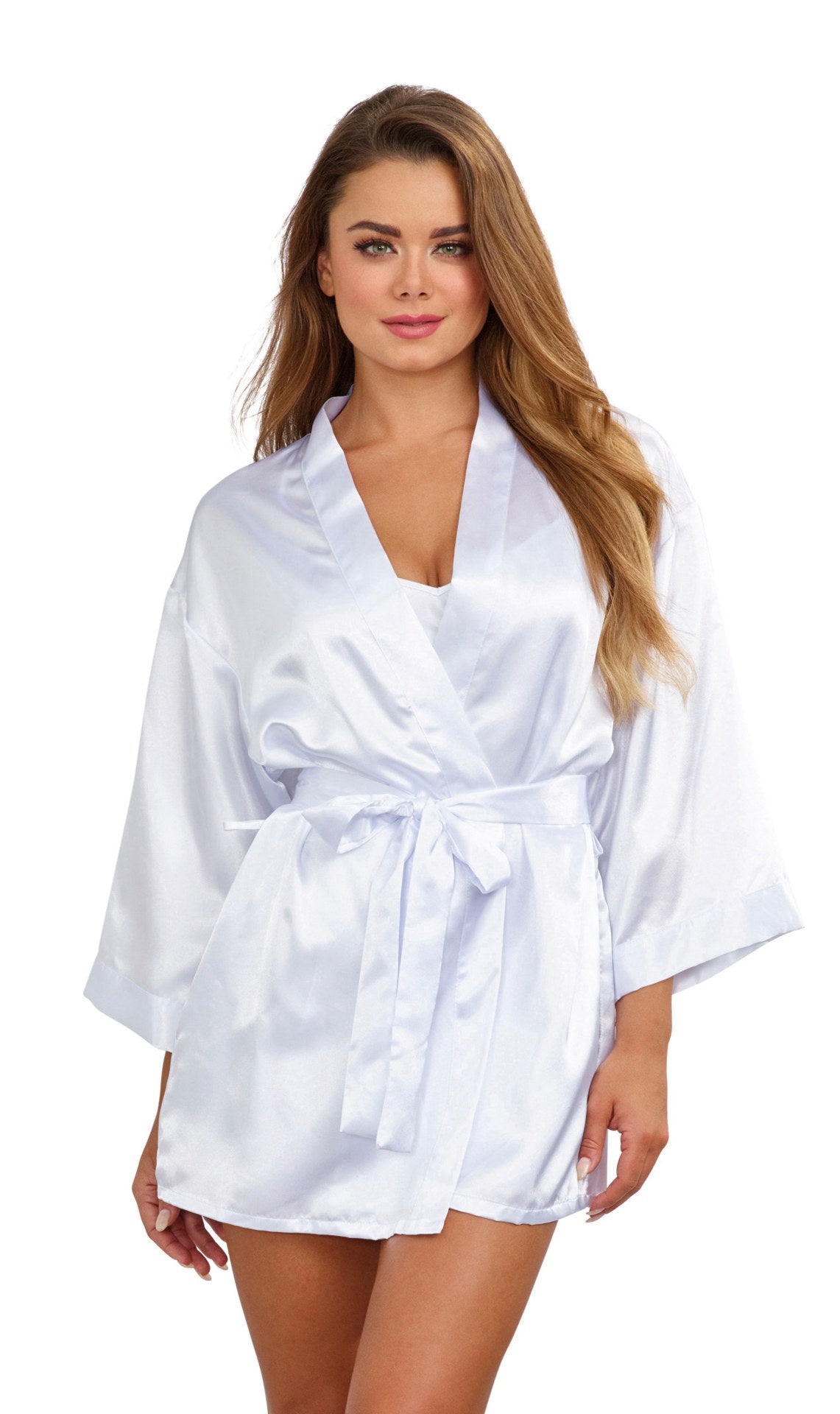 "Robe, Chemise, Padded Hanger - Small - White DG-3717WHTS"