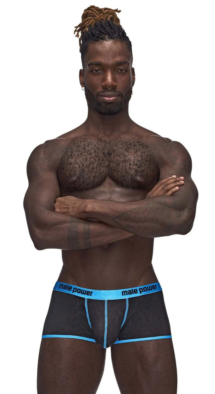 "Casanova Uplift Mini Shorts - Medium - Black/blue MP-143270BKMD"