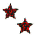 "Starfire Red Black Crystal Reusable Silicone Nipztix NN-BN-RSR-010"