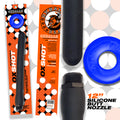 "Oxshot - Butt-Nozzle Shower Hose 12 Inch - Black  Blue OX-8000-12-BKB"