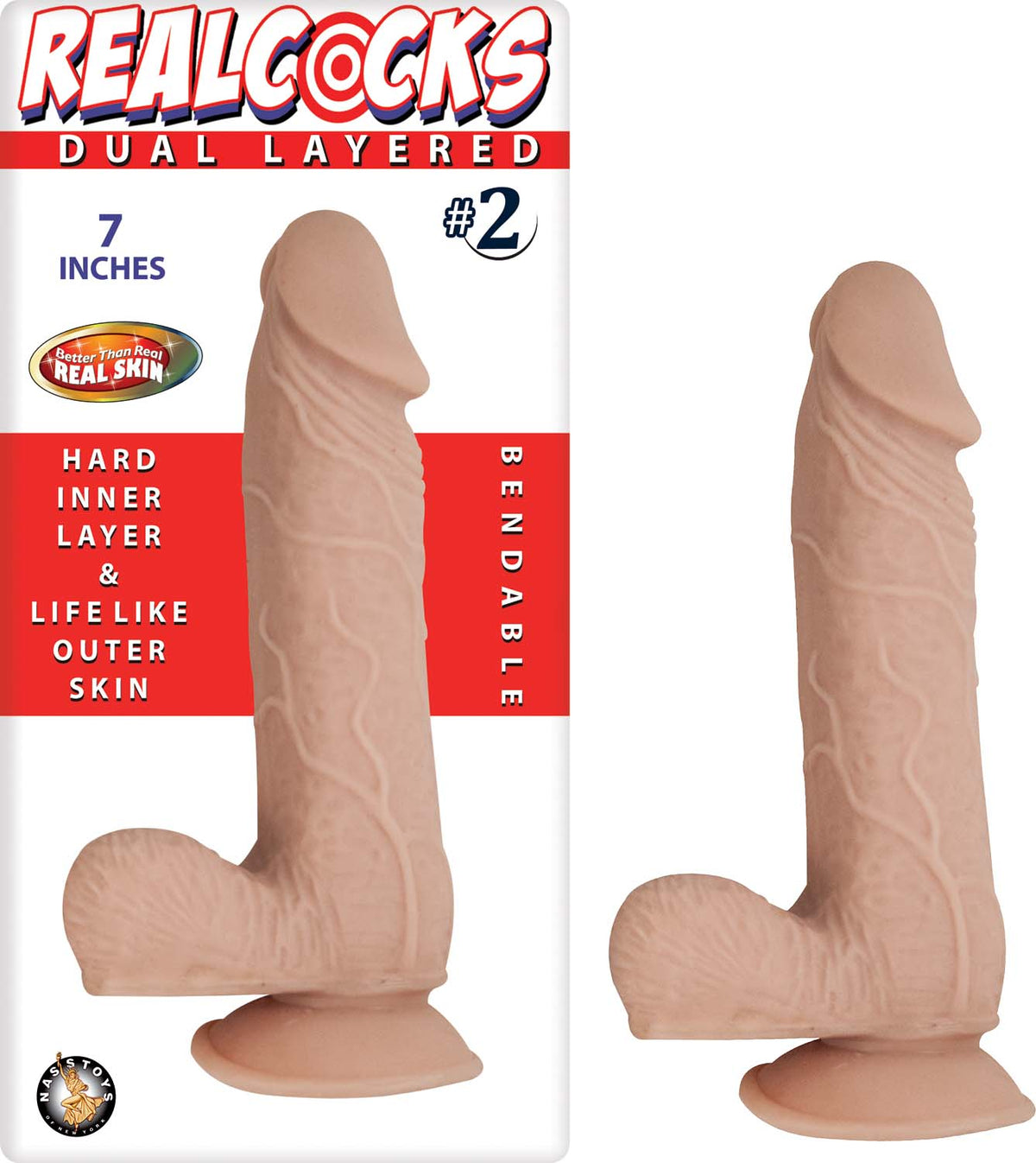 "Realcocks Dual Layered #2 - Flesh NW2781-1"