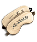 "The 9's Xoxo/zzz Satin Blindfold - Black/gold ICB2637-2"