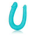 "Silicone Double Dong Ac/dc Dong - Teal SE0311752"