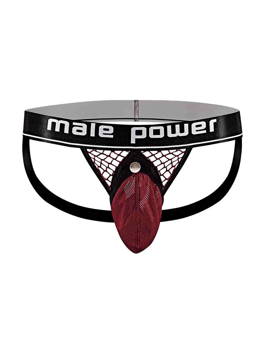 "Cock Pit Net Cock Ring Jock - L/ XL - Burgundy MP-346260BNLX"
