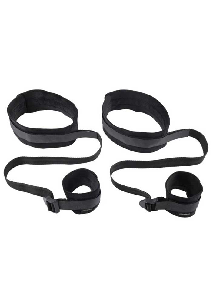 "Thigh and Wrist Cuffs - Black SS92127"