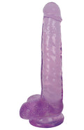 "Lollicock - 8 Inch Slim Stick With Balls - Grape Ice CN-14-0518-51"