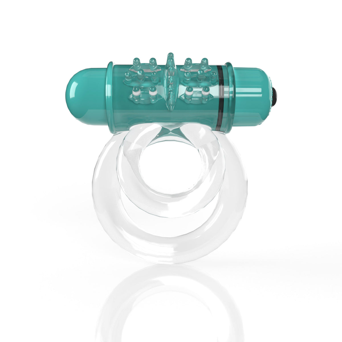 "Screaming O 4b - Double O Super Powered Vibrating Double Ring - Kiwi SO-4BD6-KW"