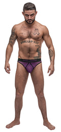 "Airotic Mesh Enhancer Thong - Purple - S/m MP-461256PPSM"