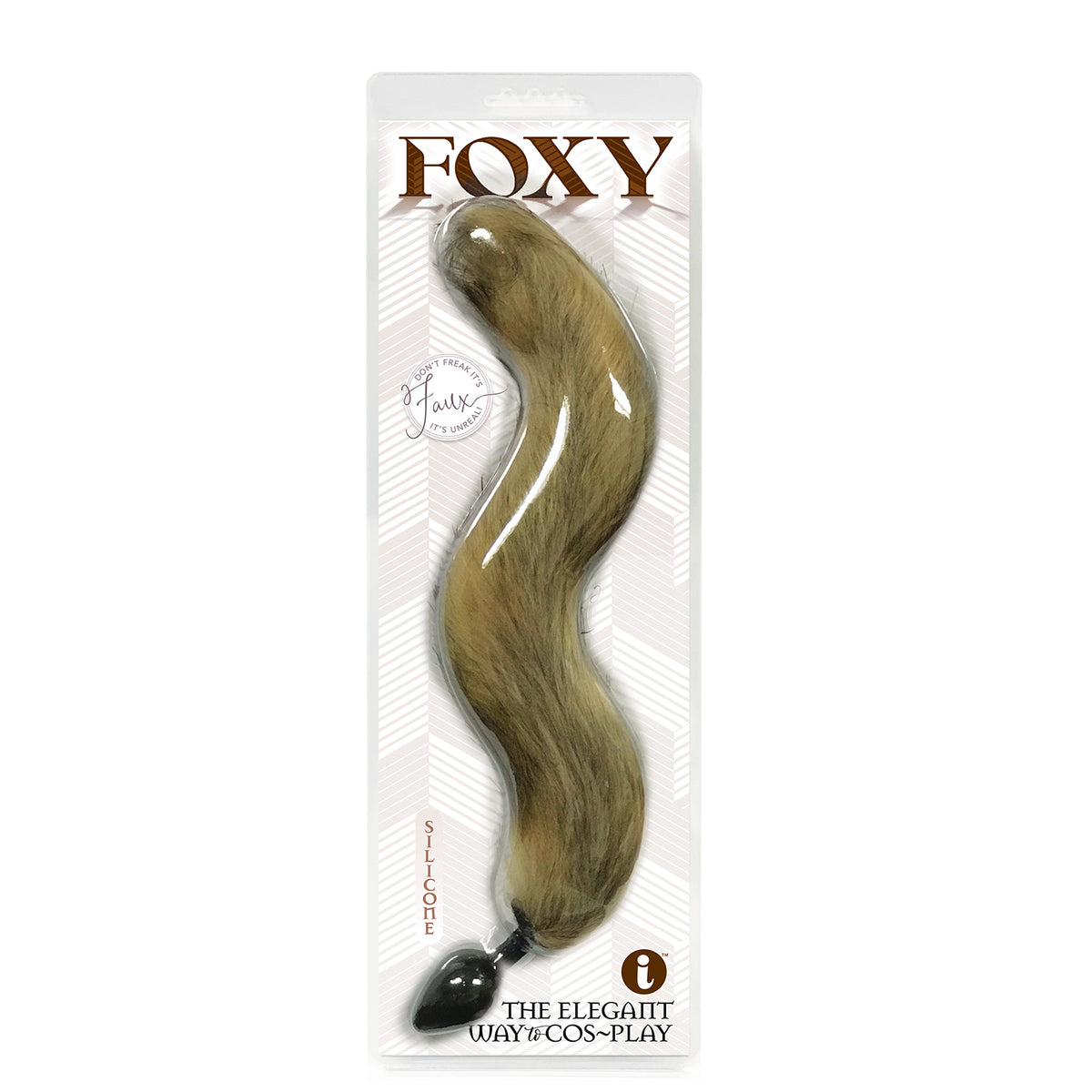 "Foxy Fox Tail Silicone Butt Plug - Gold IC1403"