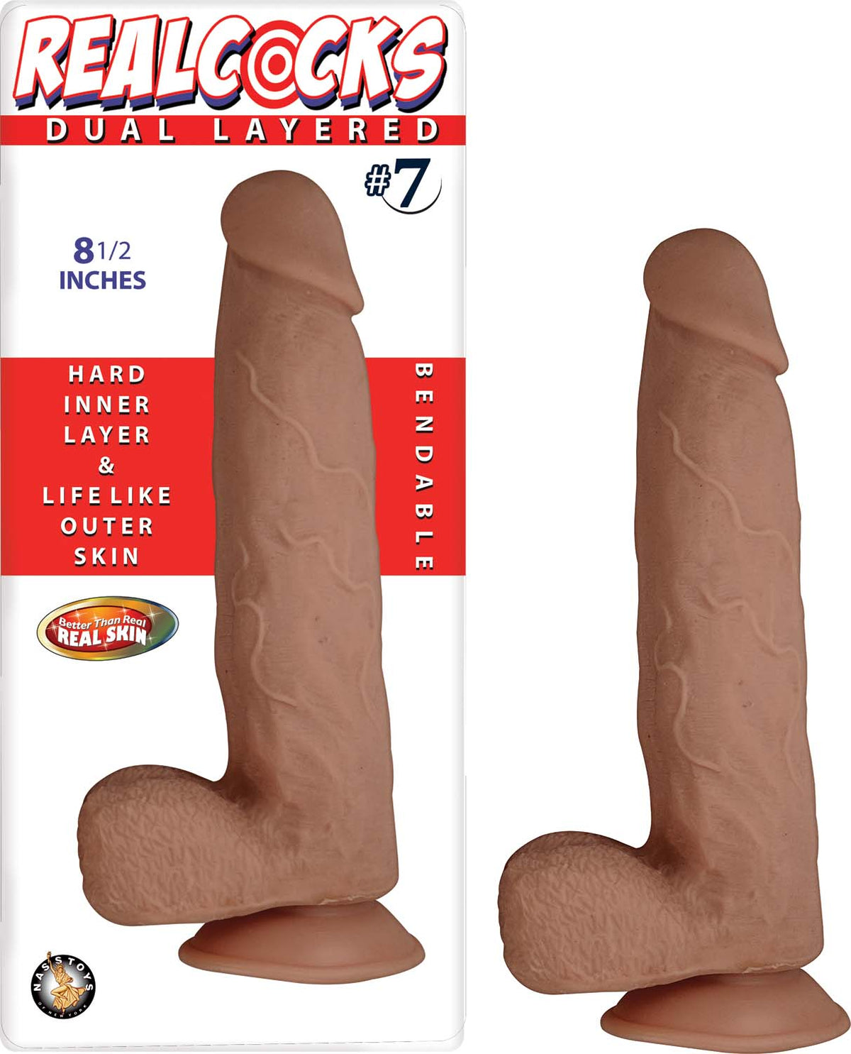 "Realcocks Dual Layered #7 - Brown NW2786-2"