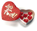 "Let's Fuck - Chocolate Heart Box CP-932"