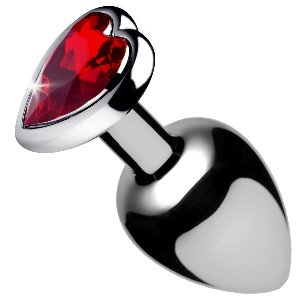 "Red Heart Gem Anal Plug - Large BTYS-AF633-LARGE"