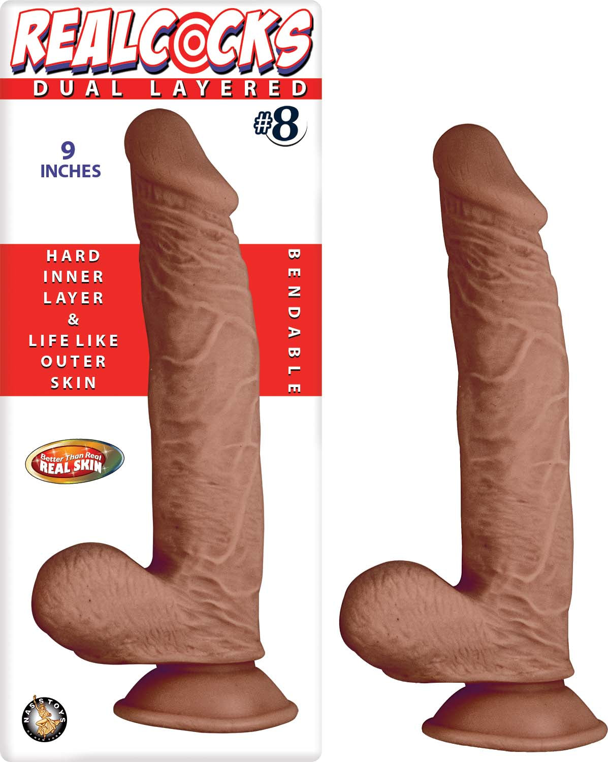 "Realcocks Dual Layered #8 - Brown NW2787-2"