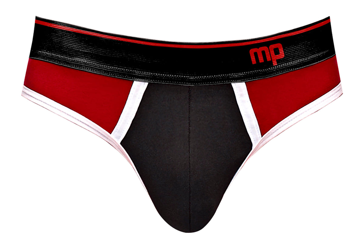 "Retro Sport Panel Thong - L/ XL - Red/ Black MP-414265BRLX"