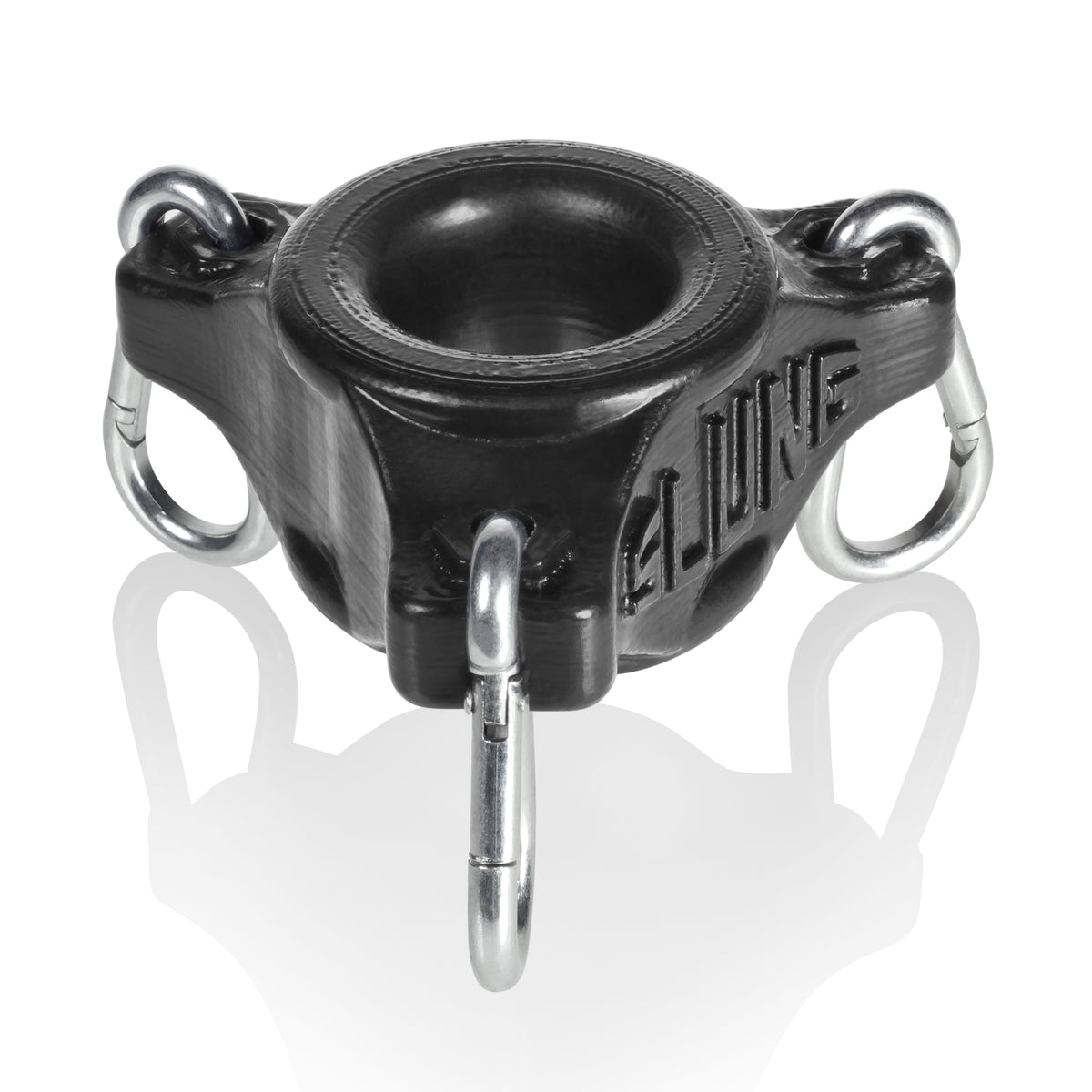 "Slung Stretchy Silicone Weighted Ballstretcher - Black OX-1900-BLK"