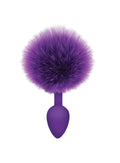 "The 9's Cottontails Silicone Bunny Tail Butt Plug  - Purple ICB2642-2"