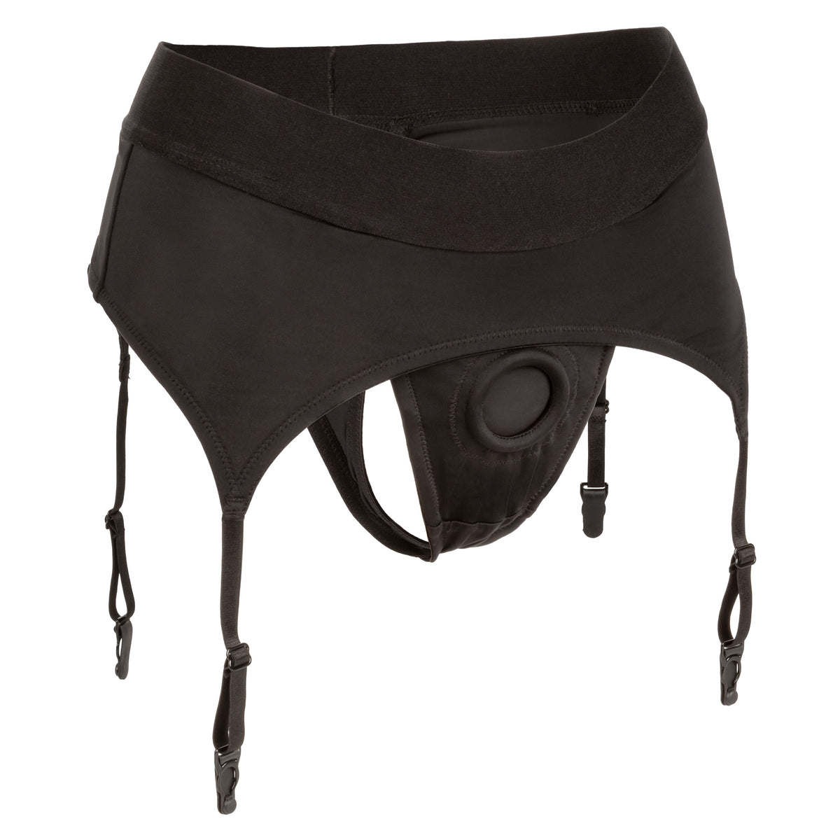 "Boundless Thong With Garter - 2l/3xl - Black SE2701203"