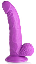 "Pop Pecker 7.5 Inch Dildo With Balls - Purple POPP-AG767-PUR"