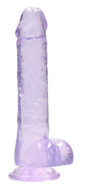 "8 Inch Realistic Dildo With Balls - Purple SH-REA092PUR"