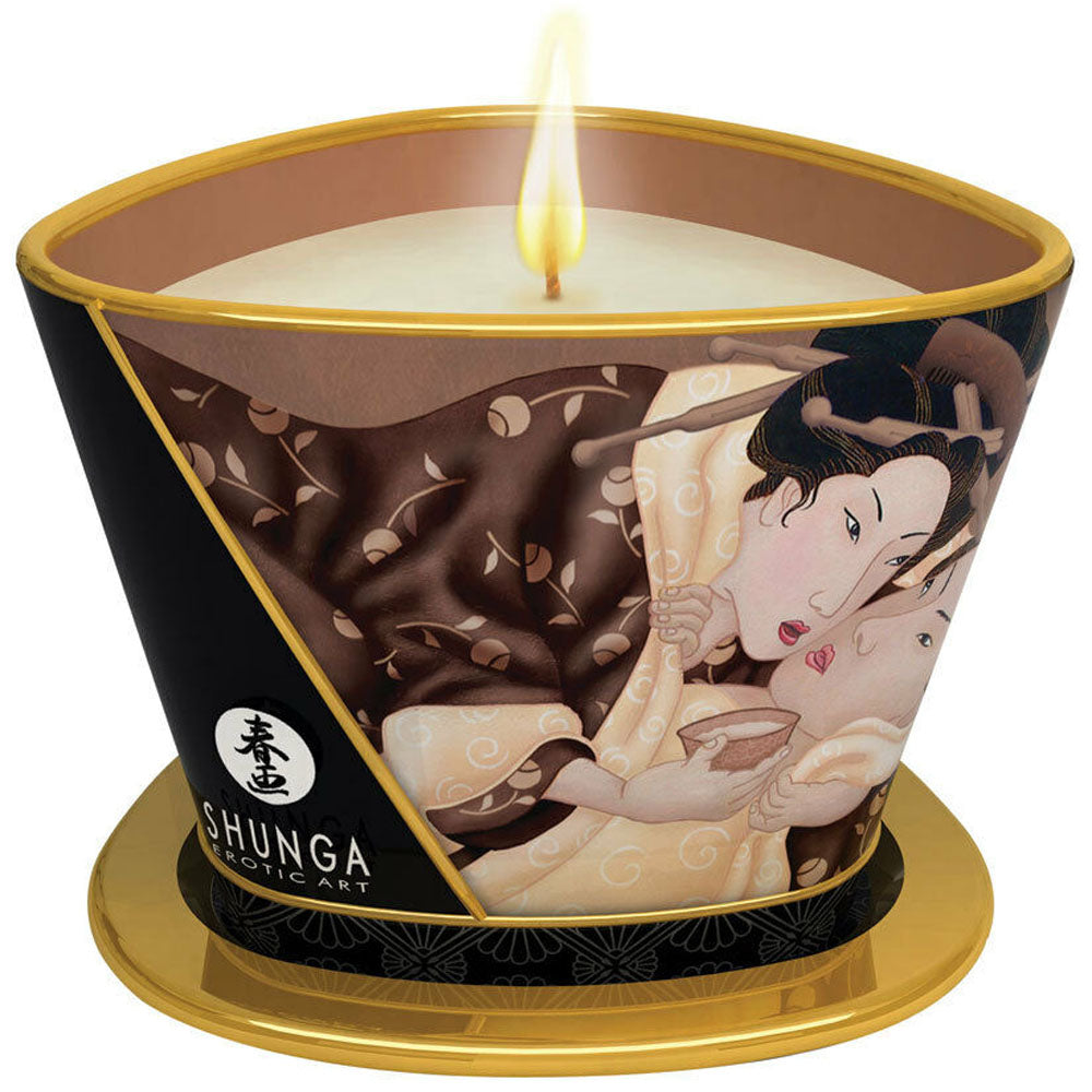 "Massage Candle - Excitation - Intoxicating  Chocolate - 5.7 Oz. SHU4509"