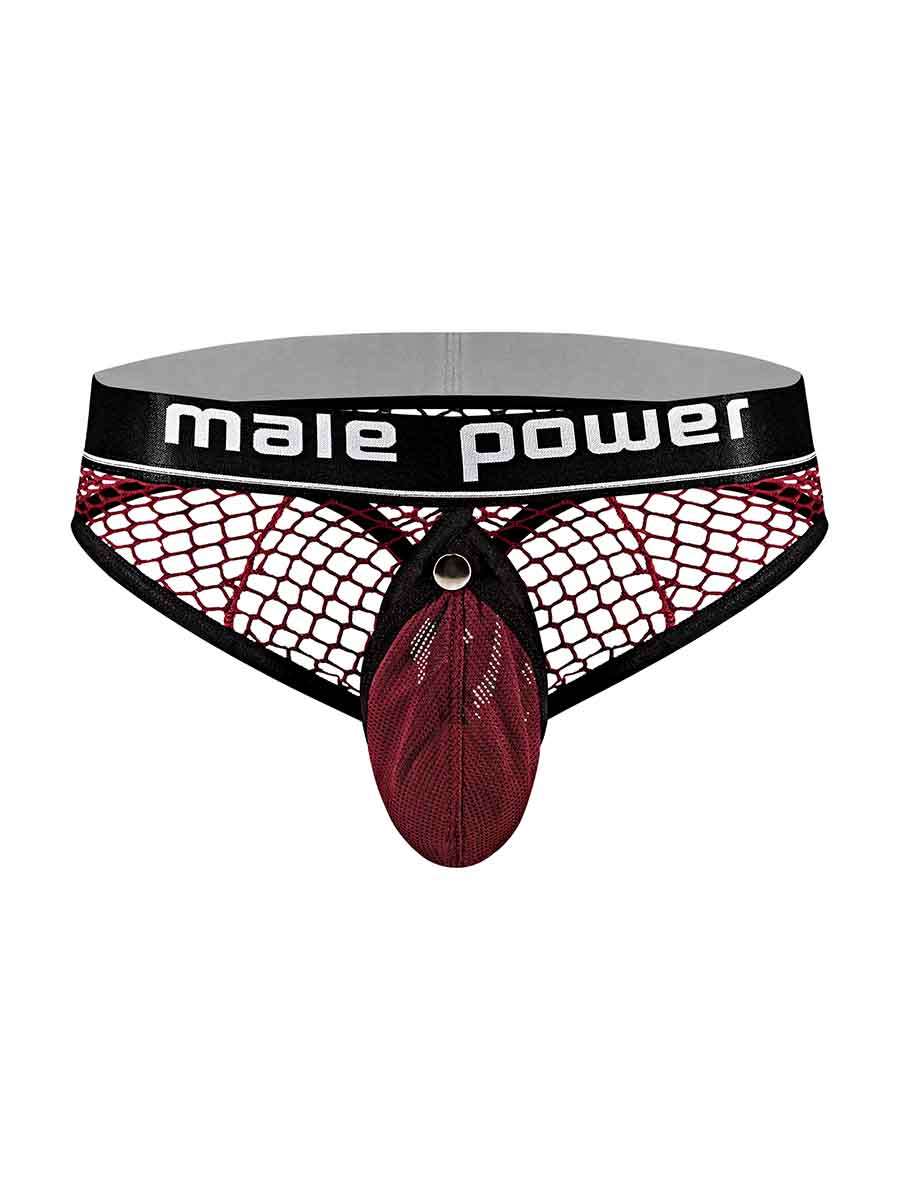 "Cock Pit Nte Cock Ring Thong - L/ XL - Burgundy MP-410260BNLX"