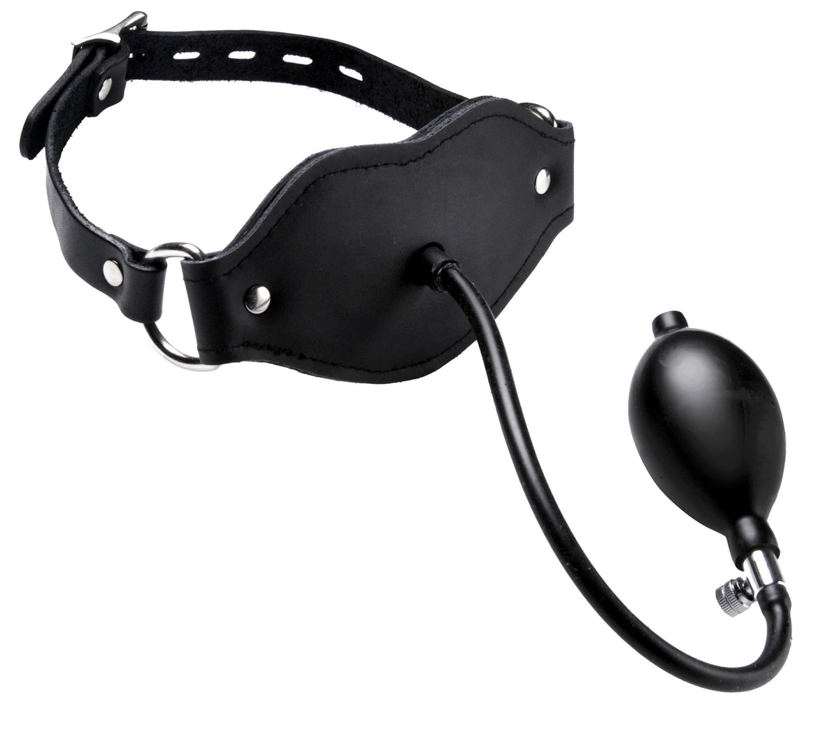 "Silencer Inflatable Locking Penis Gag - Black MS-DU265"