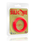 "Wide Silicone Donut - Red - 1.5-Inch Diameter SI-95141"