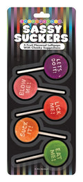 "Sassy Sucker 5 Fruit Flavored Lollipops CP-992"