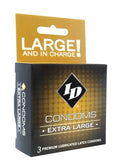 "ID Extra Large Condoms - 3 Pack ID-WXL-03"