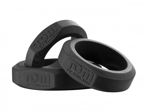 "Tom of Fin 3 Pieces Silicone Cock Ring Set TOF-TF3776"
