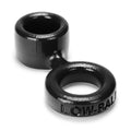 "Low Ball Cock Ring With Attached Ball Stretcher  - Black OX-1077-BLK"