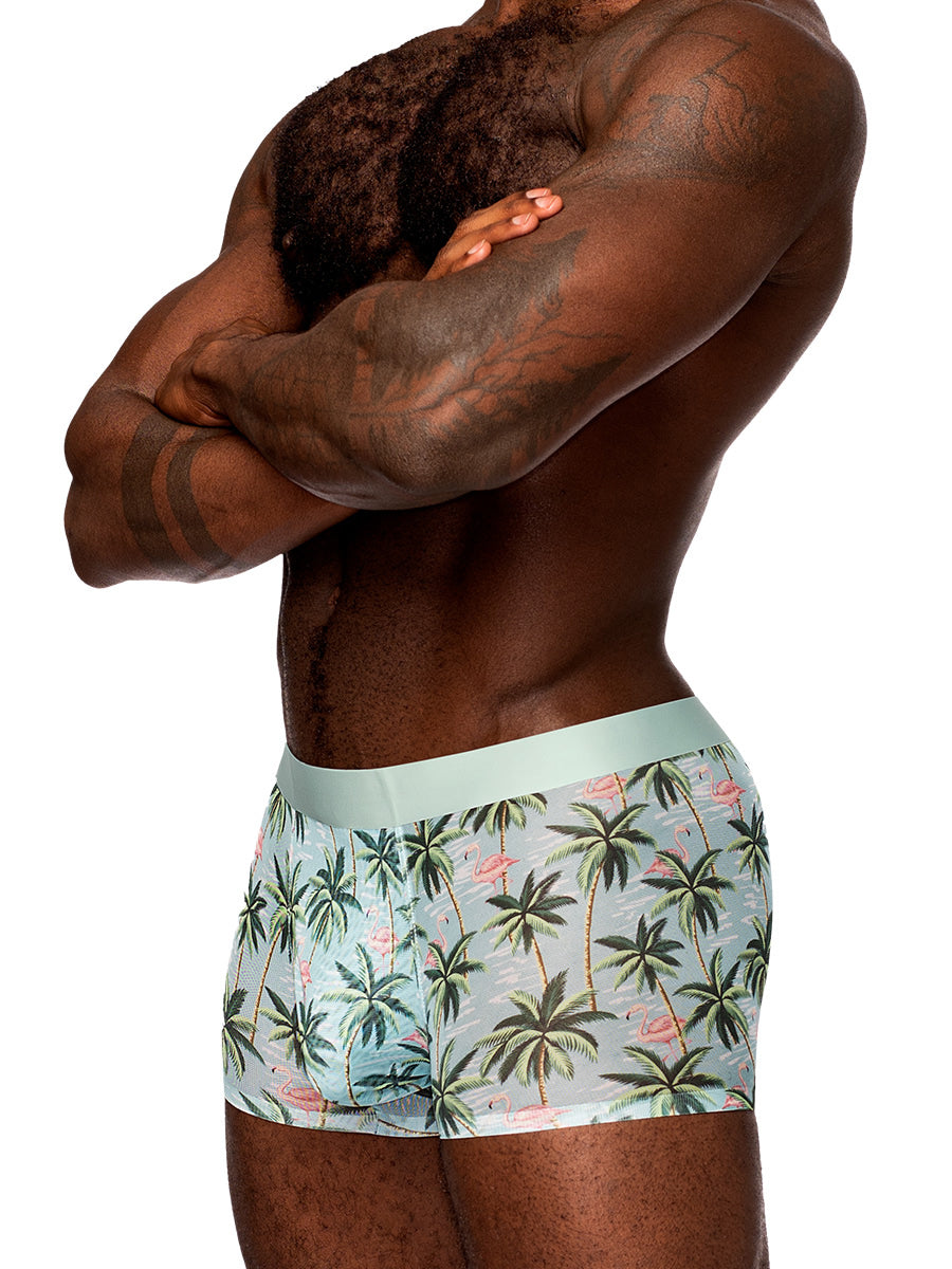 "Sheer Prints - Seamless Sheer Short - Medium - Flamingo MP-SMS011FLMD"