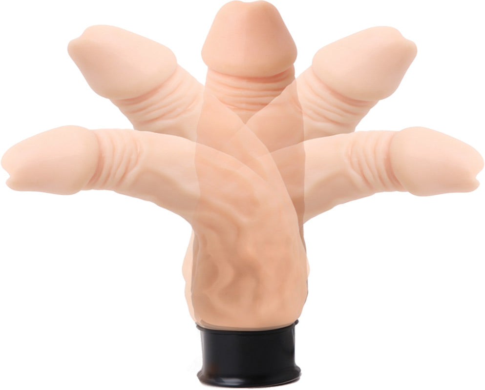 "Skinsations Thick Vibra-Flex Flexible Vibe - 6  Inches HTP3086"