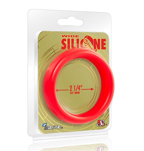 "Wide Silicone Donut - Red - 2.25-Inch Diameter SI-95137"