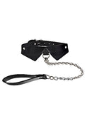 "Exclusive Collar With Leash - Black OU-OU145BLK"