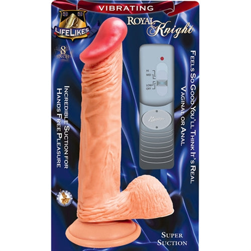 "Lifelike Vibrating Flesh Royal Knight 8 NW2013-4"