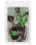 "Thick Power Stretch Donuts - 2 Pack - Black and Clear SI-95114"