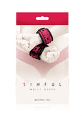 "Sinful Wrist Cuffs - Pink NSN1223-14"