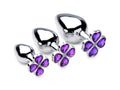 "Violet Flower Gem Anal Plug Set BTYS-AG205"