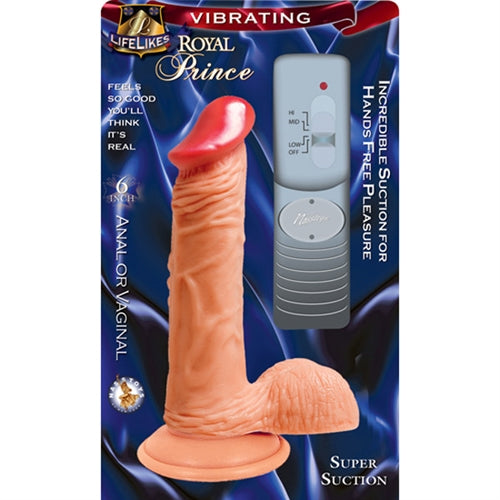 "Lifelike Vibrating Flesh Royal Prince 6 NW2013-2"
