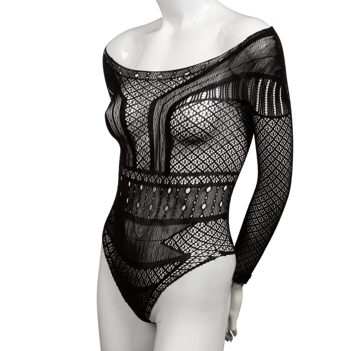 "Scandal Plus Size Off the Shoulder Body Suit - Plus Size - Black SE2711833"