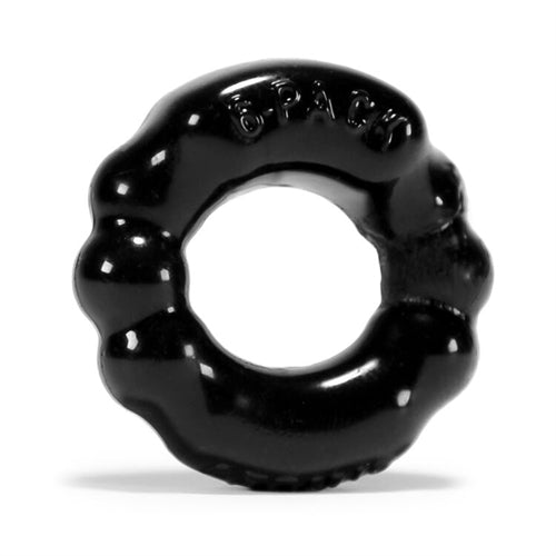 "6-Pack Cockring Atomic Jock - Black OX-AJ1005-BLK"