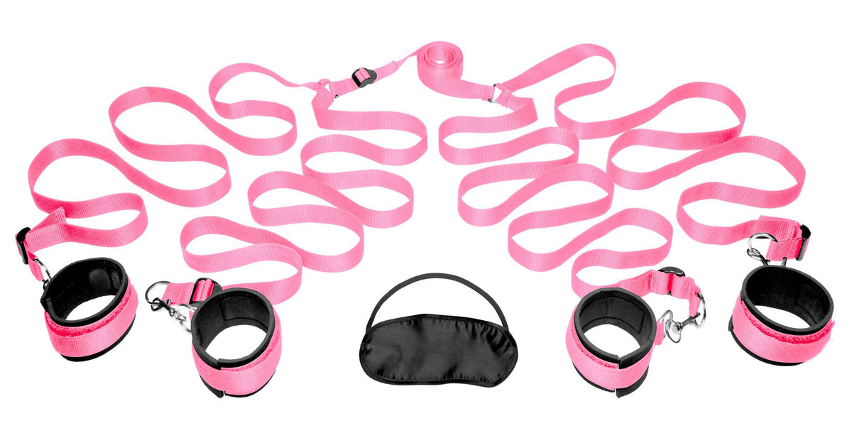 "Frisky Pink Bedroom Restraint Kit FR-AD257"