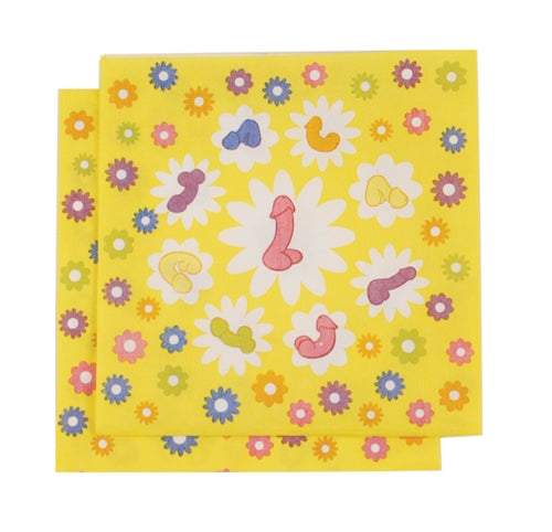 "Super Fun Penis Party Napkins - 8 Count CP-354"