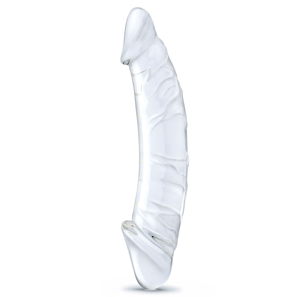 "10.5 Inch Girthy Realistic Glass Double Dong -  Clear GLAS-506"