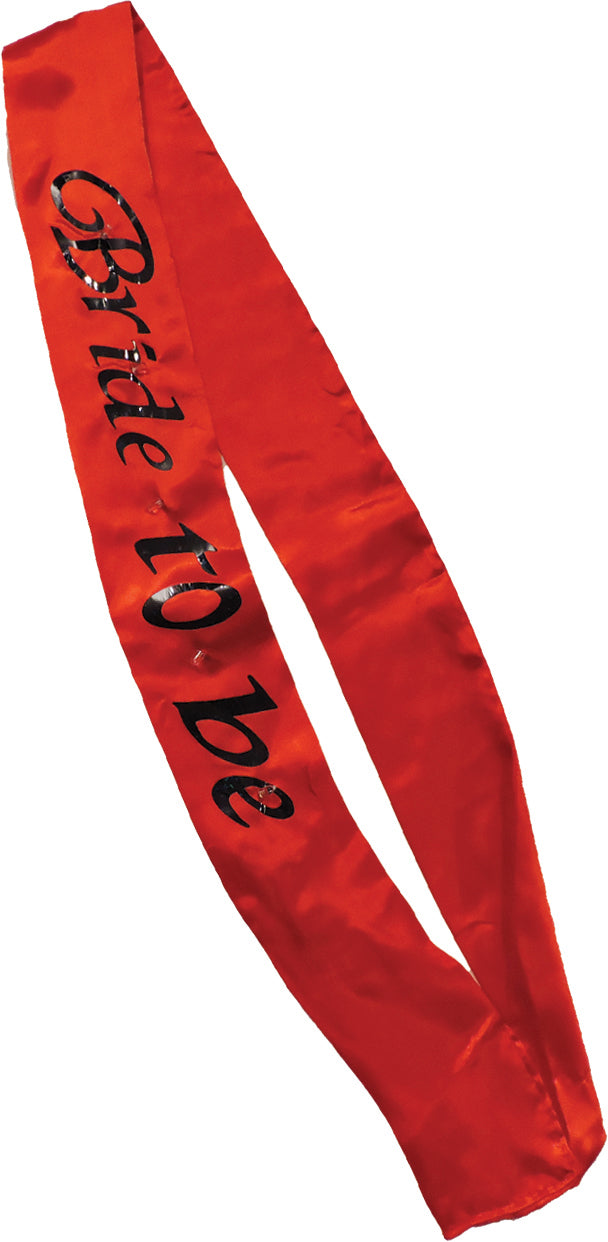 "Bride-to-Be Flashing Sash - Red OMG-AL-FS-BTB"