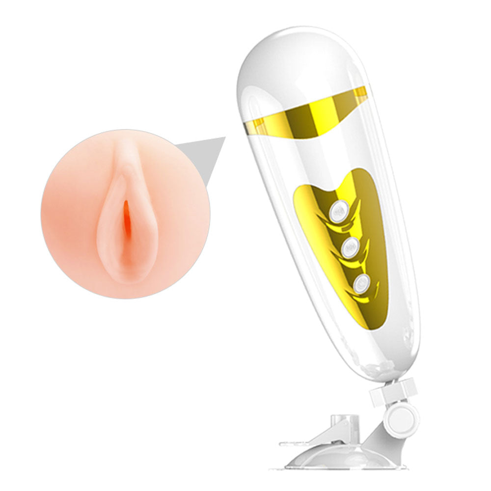 "Pretty Love Sally - Vagina - White/ Gold BM-00900T50"