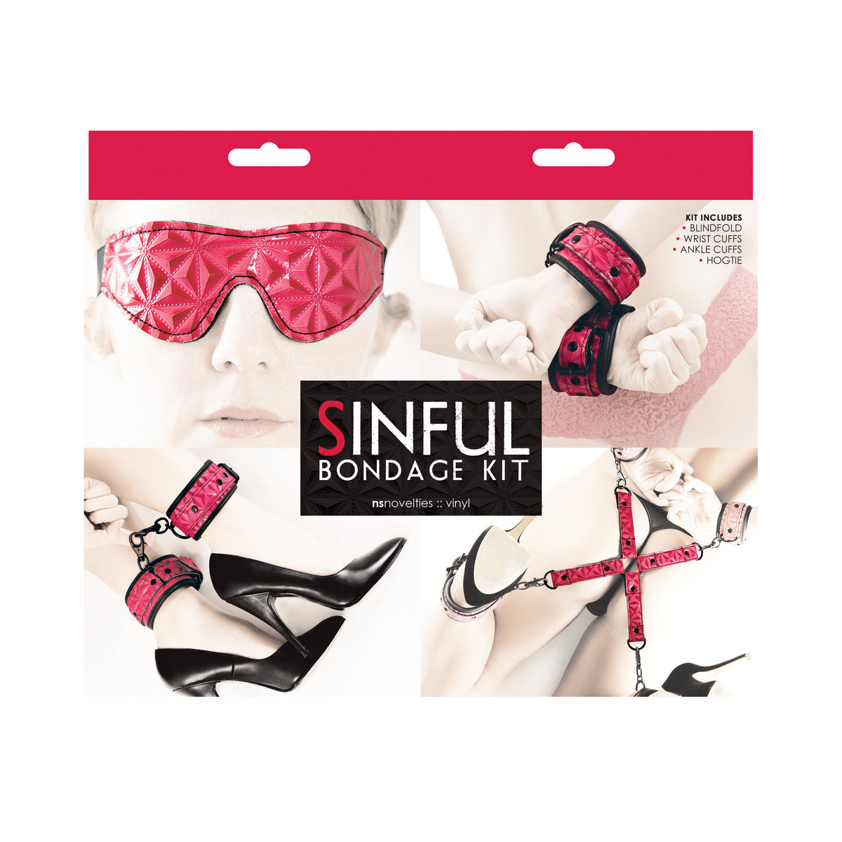 "Sinful - Bondage Kit - Pink NSN1219-04"